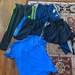 Adidas Activewear Collection bundle big boys size 12 pants shorts shirt